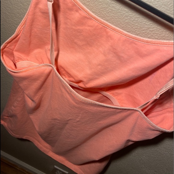 Pink Tank with Built-In Bra - Picture 3 of 3